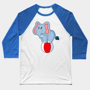 Elephant Circus Baseball T-Shirt